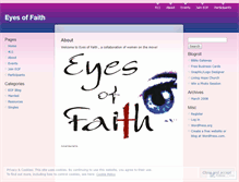 Tablet Screenshot of eyesoffaith.wordpress.com