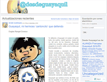 Tablet Screenshot of desdeguayaquil.wordpress.com