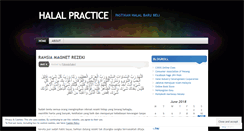 Desktop Screenshot of halalpractice.wordpress.com