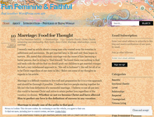 Tablet Screenshot of funfemininefaithful.wordpress.com