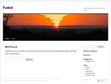 Tablet Screenshot of fadedshort.wordpress.com
