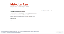 Desktop Screenshot of metodbanken.wordpress.com