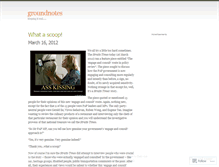 Tablet Screenshot of groundnotes.wordpress.com