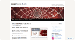 Desktop Screenshot of deepenyourdesire.wordpress.com