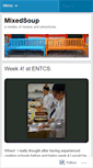 Mobile Screenshot of mixedsoup.wordpress.com