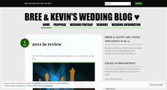 Desktop Screenshot of breesgettingmarried.wordpress.com