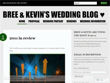 Tablet Screenshot of breesgettingmarried.wordpress.com