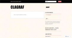 Desktop Screenshot of clagraf.wordpress.com