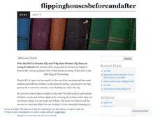 Tablet Screenshot of flippinghousesbeforeandafter.wordpress.com