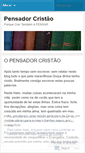 Mobile Screenshot of pensadorcristao.wordpress.com