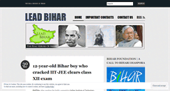 Desktop Screenshot of leadbihar.wordpress.com