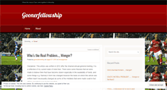 Desktop Screenshot of goonerfellowship.wordpress.com