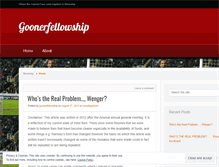 Tablet Screenshot of goonerfellowship.wordpress.com