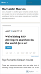 Mobile Screenshot of bestromanticmovies.wordpress.com