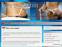 Tablet Screenshot of helptoloseweightfast.wordpress.com