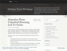 Tablet Screenshot of nationstrustmortgage.wordpress.com