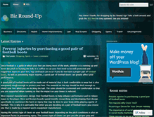 Tablet Screenshot of bizroundup.wordpress.com