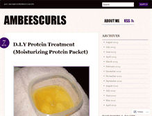 Tablet Screenshot of ambeescurls.wordpress.com