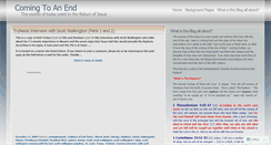 Desktop Screenshot of comingtoanend.wordpress.com