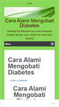 Mobile Screenshot of caramengobatidiabetes9192.wordpress.com