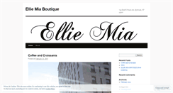 Desktop Screenshot of elliemiaboutique.wordpress.com