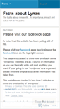 Mobile Screenshot of factsaboutlynas.wordpress.com