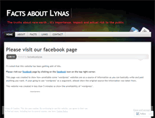 Tablet Screenshot of factsaboutlynas.wordpress.com