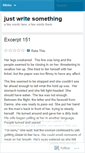 Mobile Screenshot of ijustwritesomething.wordpress.com