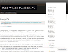 Tablet Screenshot of ijustwritesomething.wordpress.com