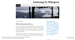 Desktop Screenshot of listeningtowhispers.wordpress.com