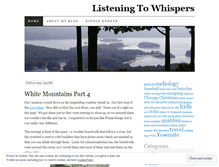 Tablet Screenshot of listeningtowhispers.wordpress.com