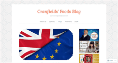 Desktop Screenshot of cranfieldsfoods.wordpress.com