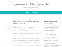 Tablet Screenshot of grossesseenallemagne.wordpress.com