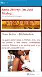 Mobile Screenshot of annajeffreyauthor.wordpress.com