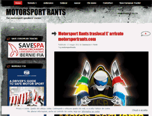 Tablet Screenshot of motorsportrants.wordpress.com