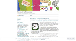 Desktop Screenshot of interactiverummage.wordpress.com