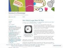 Tablet Screenshot of interactiverummage.wordpress.com