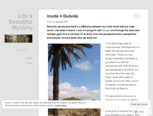 Tablet Screenshot of lifeabeautifulmystery.wordpress.com
