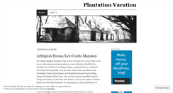 Desktop Screenshot of plantationvacation.wordpress.com