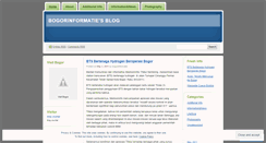 Desktop Screenshot of bogorinformatie.wordpress.com