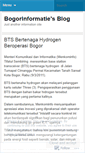 Mobile Screenshot of bogorinformatie.wordpress.com