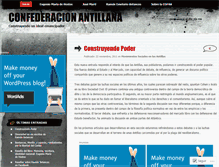 Tablet Screenshot of confederacionantillana.wordpress.com