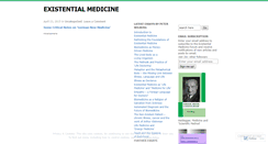 Desktop Screenshot of existentialmedicine.wordpress.com