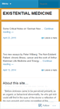 Mobile Screenshot of existentialmedicine.wordpress.com