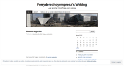 Desktop Screenshot of ferryderechoyempresa.wordpress.com