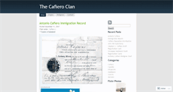 Desktop Screenshot of cafiero.wordpress.com