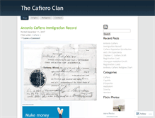 Tablet Screenshot of cafiero.wordpress.com