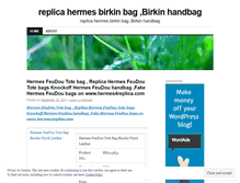Tablet Screenshot of hermes4replica.wordpress.com