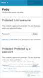 Mobile Screenshot of folio.wordpress.com