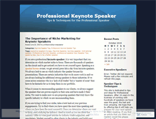 Tablet Screenshot of professionalkeynotespeaker.wordpress.com